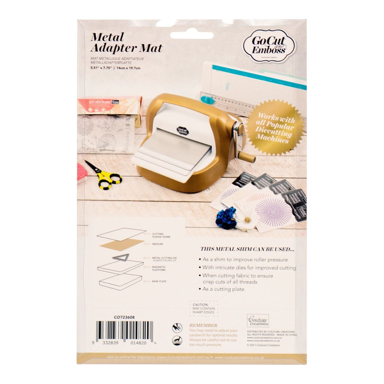 Couture Creations - Universal Metal Cutting Plate Adapter Mat